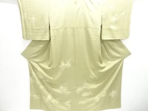 笹模様刺繍一ツ紋訪問着